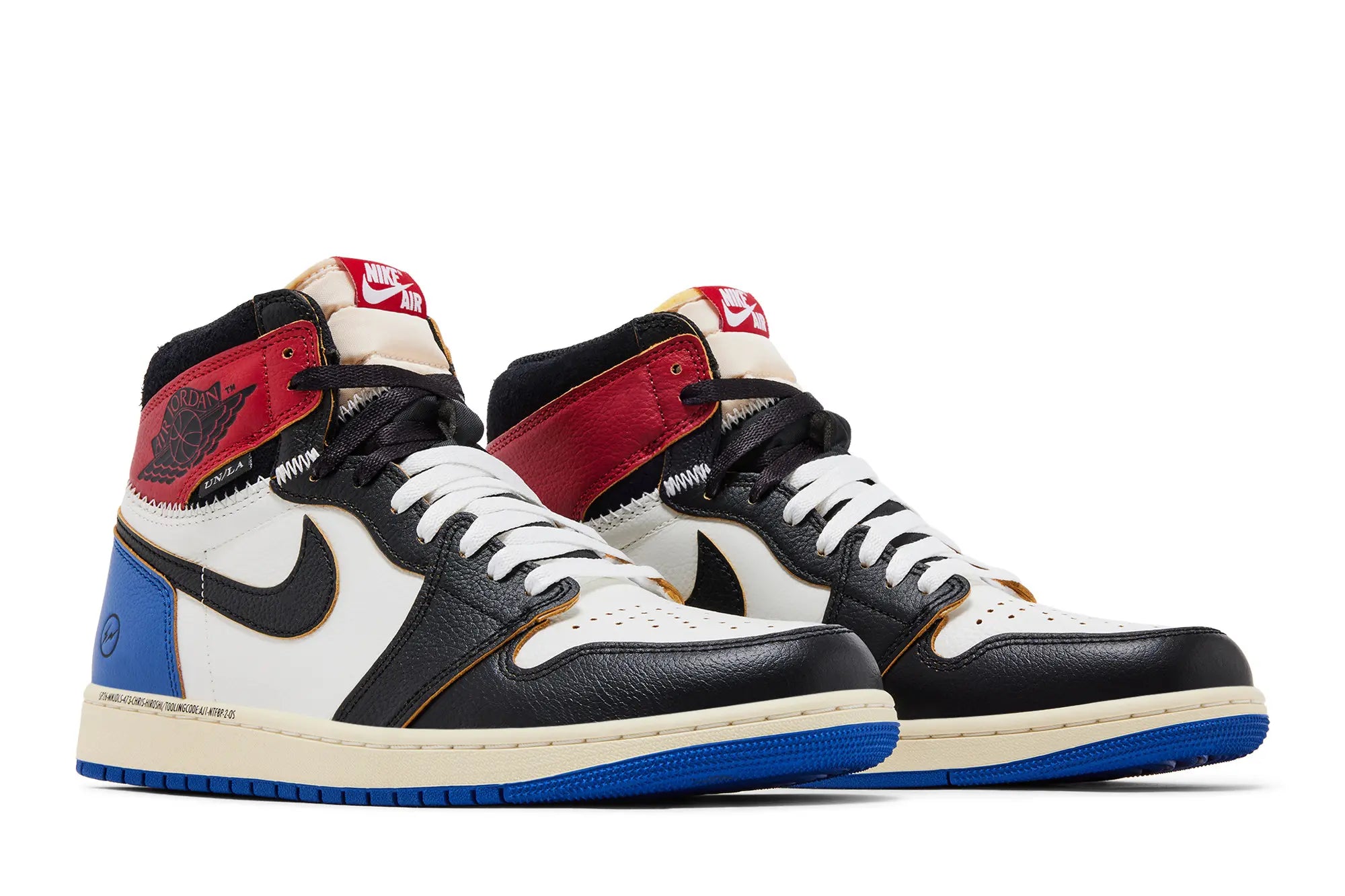 Air Jordan 1 Retro High x Fragment Design x Union LA 'Varsity Red Sport Royal'