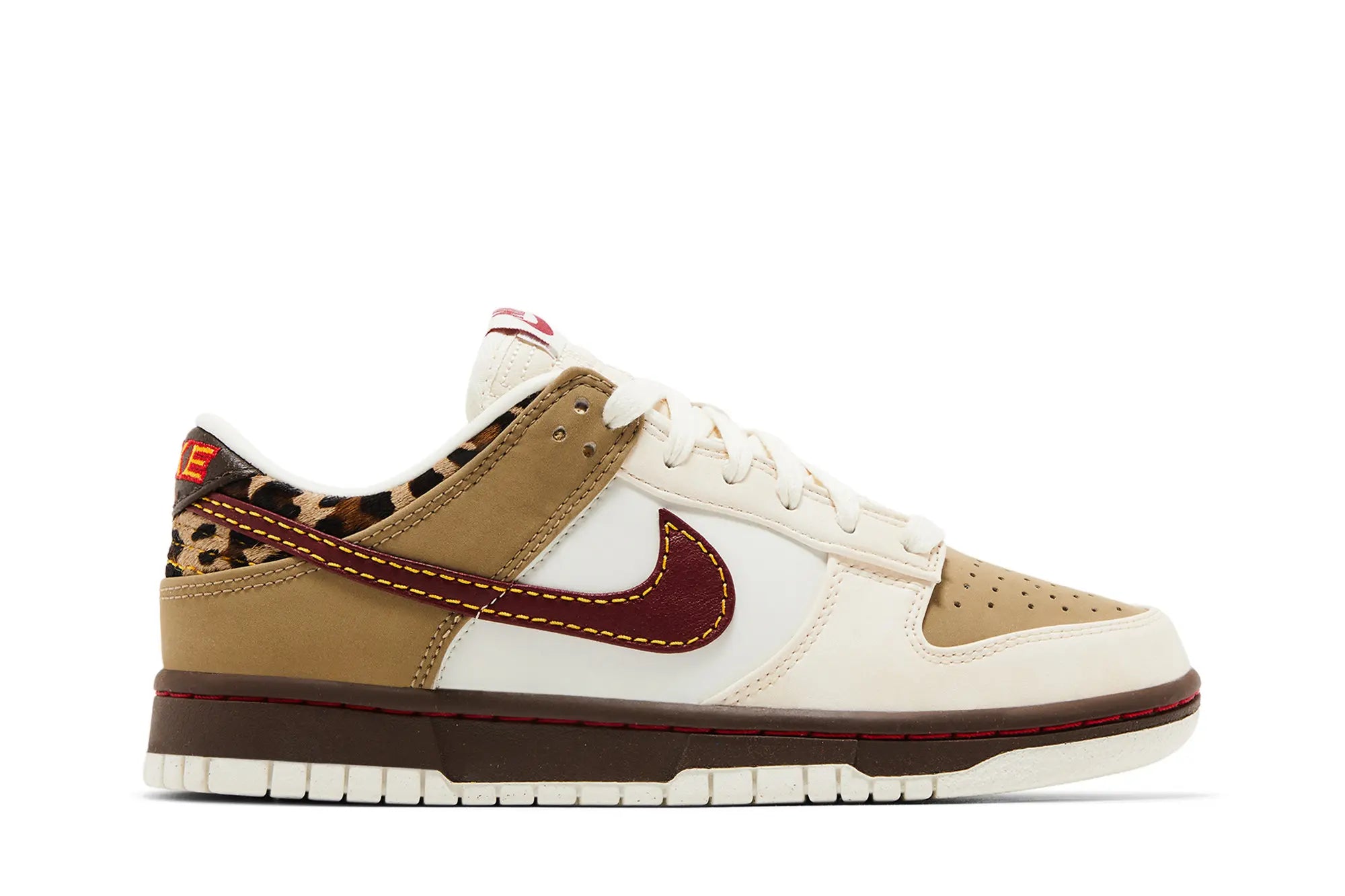 Nike Dunk Low Retro 'Khaki Team Red Pearl White'